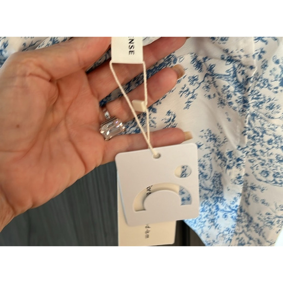 Commense Blue and White Floral Top - Picture 6 of 8